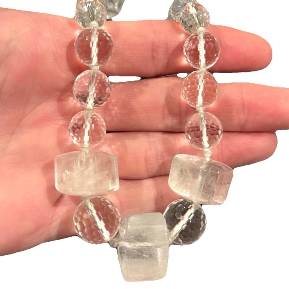 Vtg Chan Luu Sterling & Quartz Crystal Necklace - Picture 1 of 13